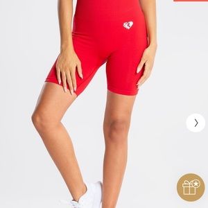 Women’s Best M Red Bike Shorts- Gymshark dupe